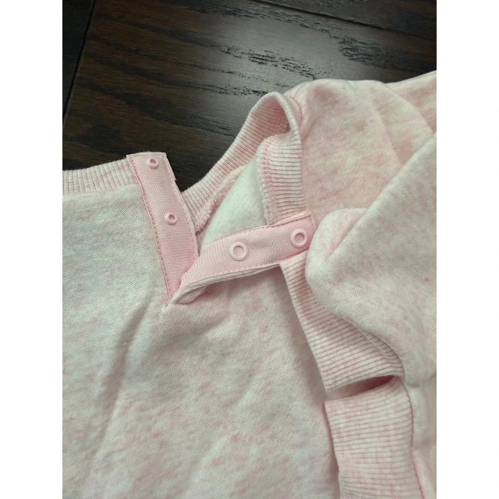 Nike Kids 2-Piece Fleece Sweatshirt Jogger Set Pink Foam Heather 9M 56M188-AAR